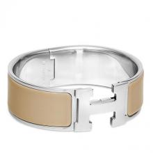 Hermes Etoupe Enamel Clic Clac H PM Bracelet Replica