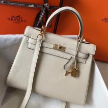 Top Quality Hermes Beton Clemence Kelly 25cm GHW Handbag