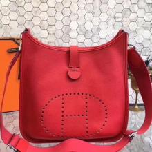 Hermes Red Evelyne III PM Messenger Bag