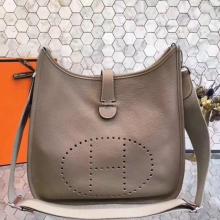 Imitation Hermes Grey Evelyne III PM Messenger Bag