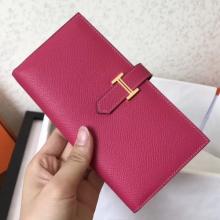 AAA Hermes Peach Epsom Bearn Gusset Wallet