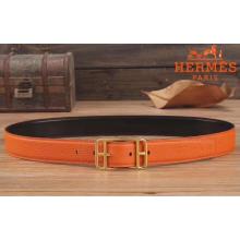 Perfect Fake Hermes Orange Cape Cod 32 Reversible Belt