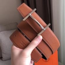 Fake Hot Hermes H D’Ancre Reversible Belt In Brown/Noir Leather