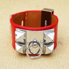 Imitation Hermes Collier De Chien Bracelet Red Silver Red Silver