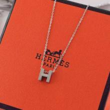 Hot Fake Hermes “H” Necklace White God