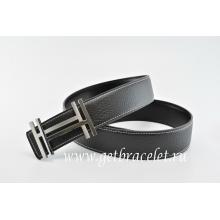 Hermes Reversible Belt Black/Black H Au Carre Togo Calfskin With 18k Silver Buckle Replica