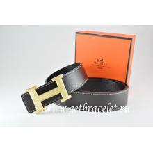 Replica Hermes Reversible Belt Black/Black Togo Calfskin With 18k Silver Wave Stripe H Buckle