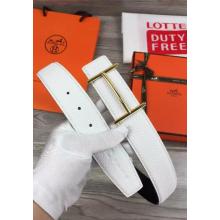 Perfect Copy Hermes Reversible Belt White Togo Calfskin With 18k Gold H Buckle