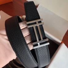 Imitation Hermes H Au Carre Belt Buckle & Black 32mm Strap