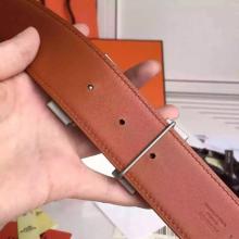 Faux Hermes H Belt Buckle & Taupe Epsom 32 MM Strap