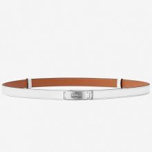 Hermes Kelly Belt In White Epsom Leather