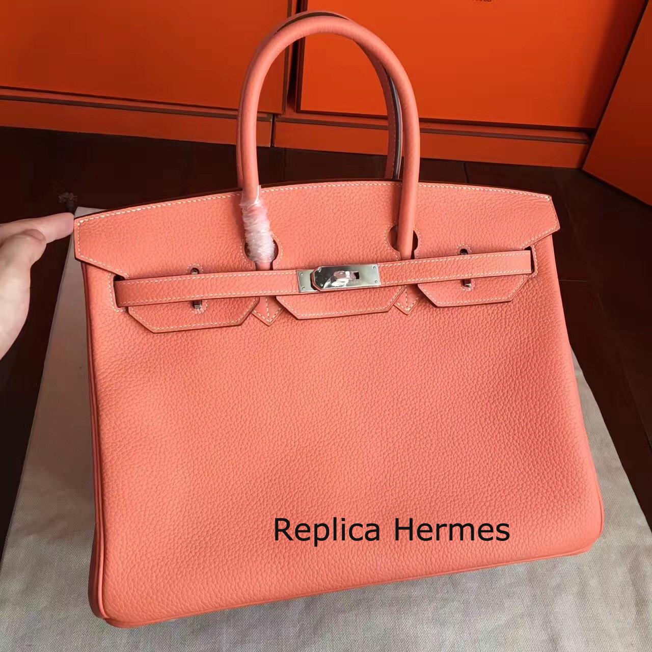 Replica Hermes Crevette Clemence Birkin 35cm Handmade Bag