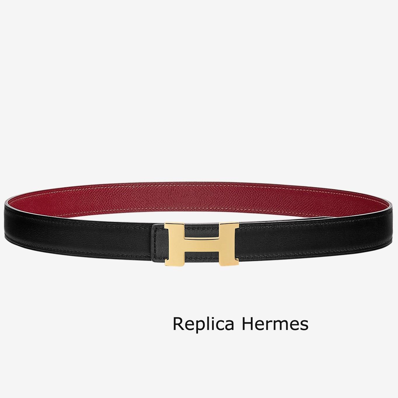Copy Cheap Hermes Mini Constance Belt Buckle & Ruby Epsom 24 MM Strap