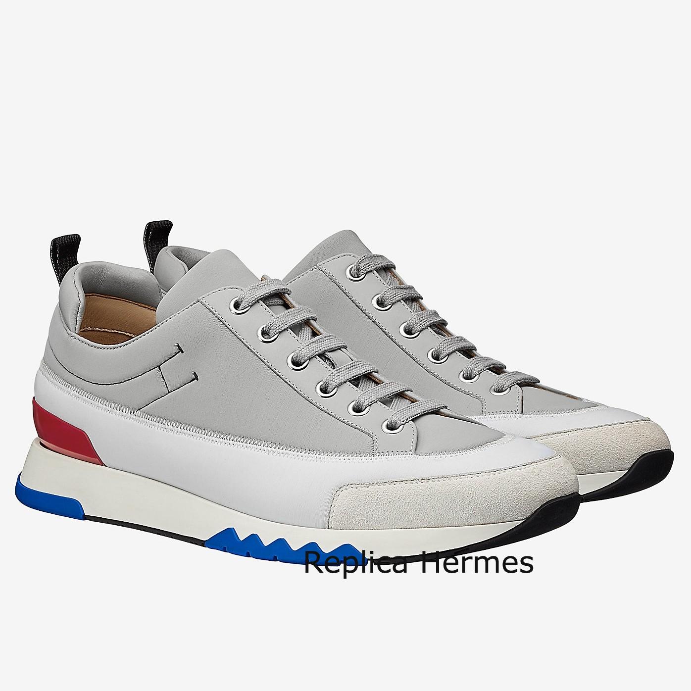 Faux Luxury Hermes Grey Rapid Sneakers