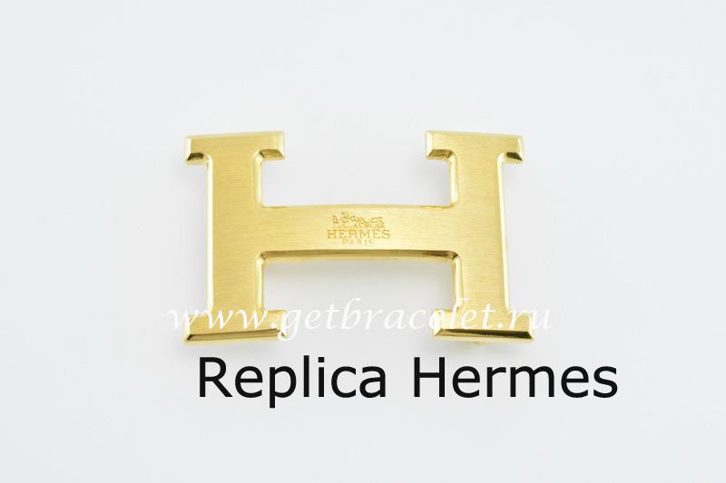 Cheap Hermes Reversible Belt 18K Gold Brushed With Logo Buckle