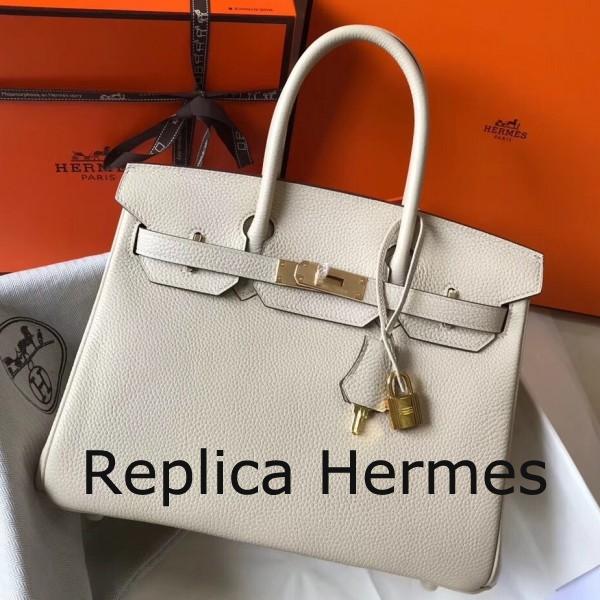 Hermes Beton Clemence Birkin 35cm Handbag